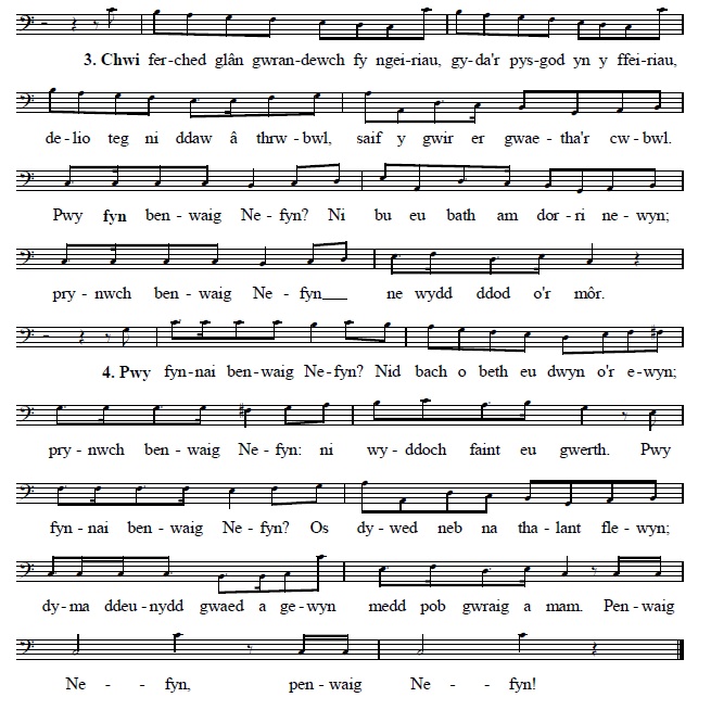 Melody verses 3&4